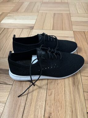 Cole Haan 2 Zerogrand Stitchlite Womens Size 8.5 Oxford Perforated Lace Up Black